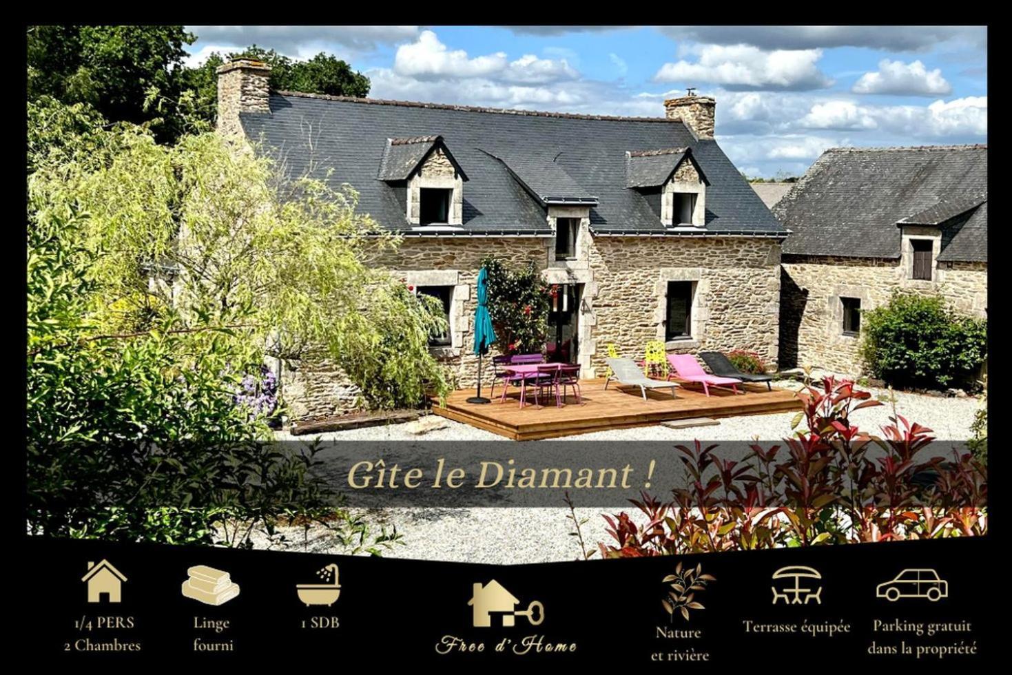 Gite Diamant, Vallee Du Scorff, Nature, Bien-Etre Arzano Ngoại thất bức ảnh